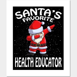 Santas Favorite Health Educator Christmas Posters and Art
